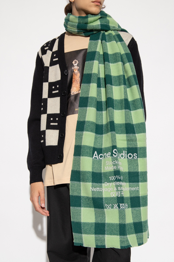 Acne studios cassiar check sales scarf